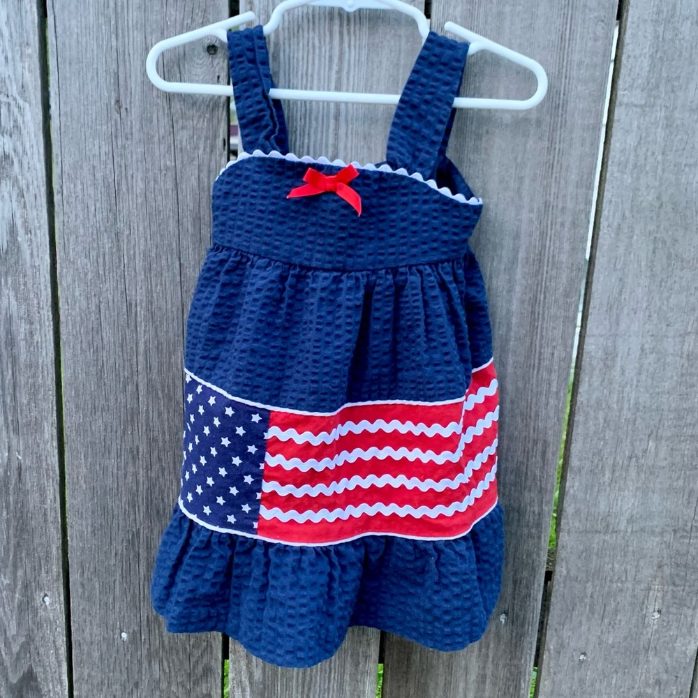 Little Girls Dress 12 months Fourth of July